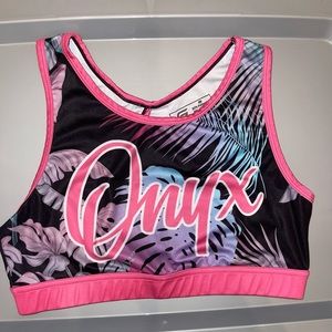 Cheer Athletics Onyxcats practice wear sports bra